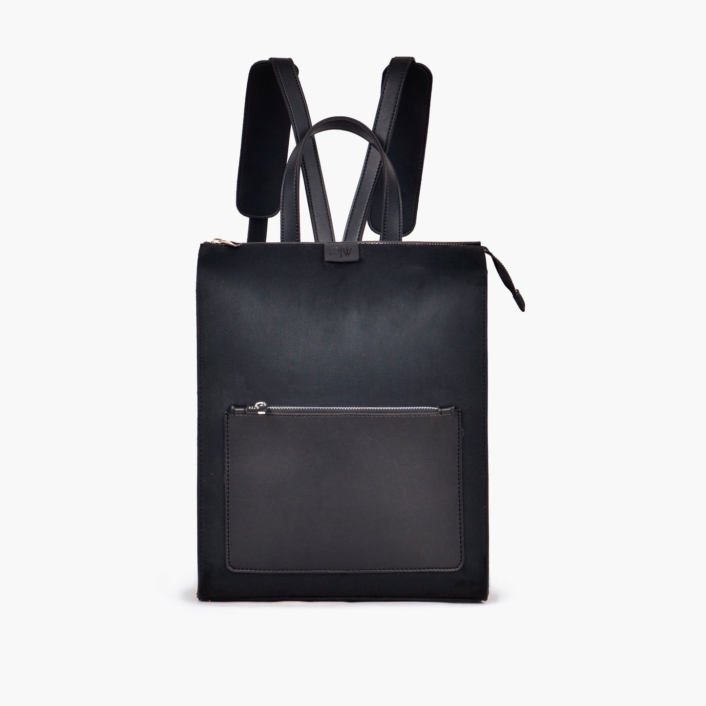 Black suede adventure backpack