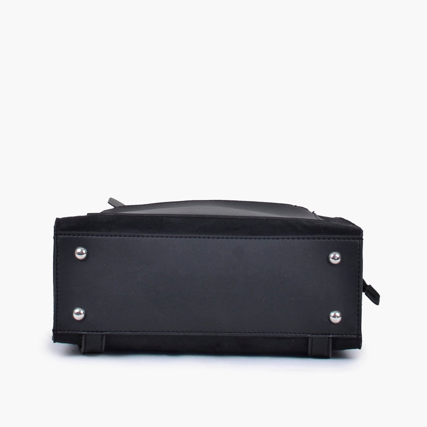 Black suede adventure backpack