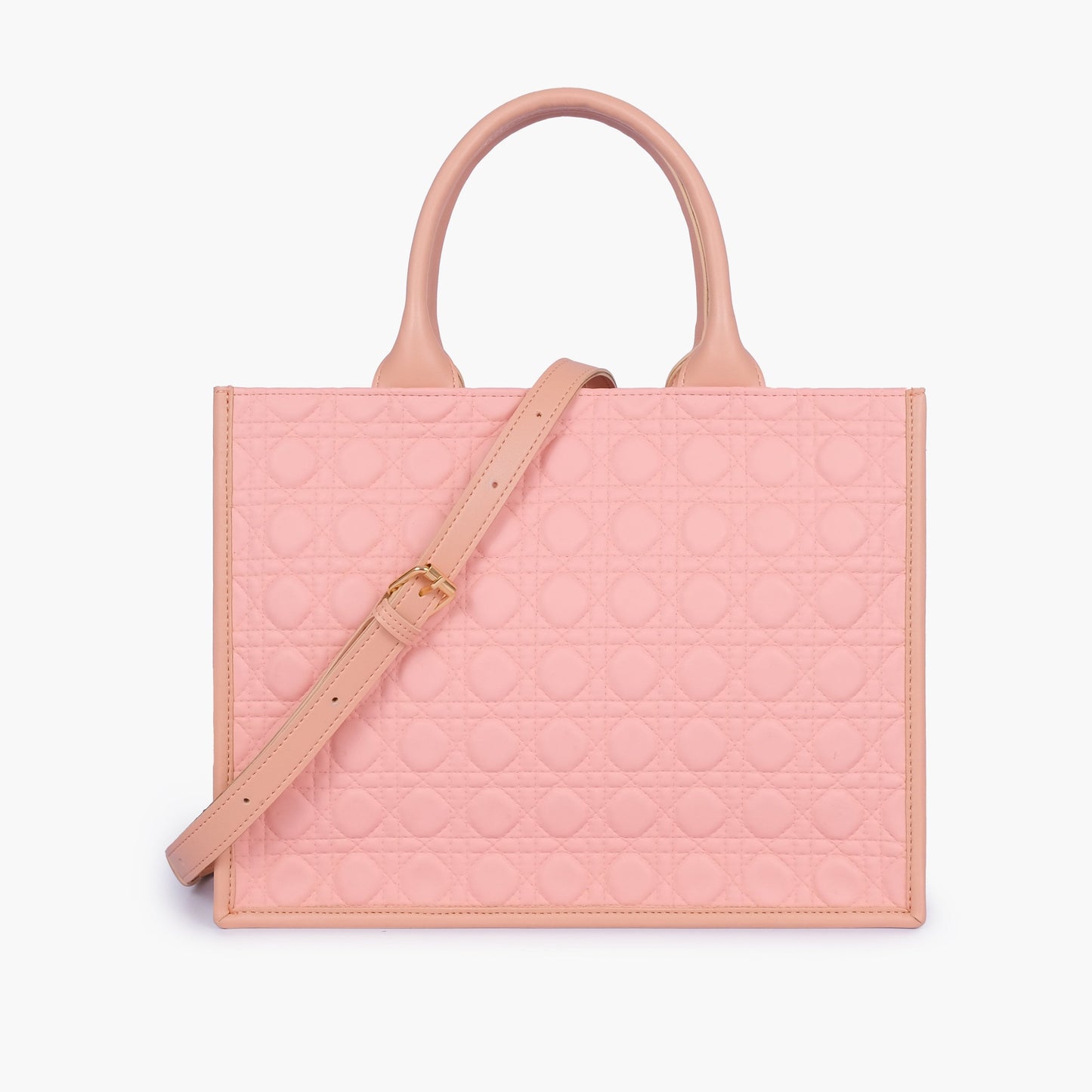 Peach box tote bag