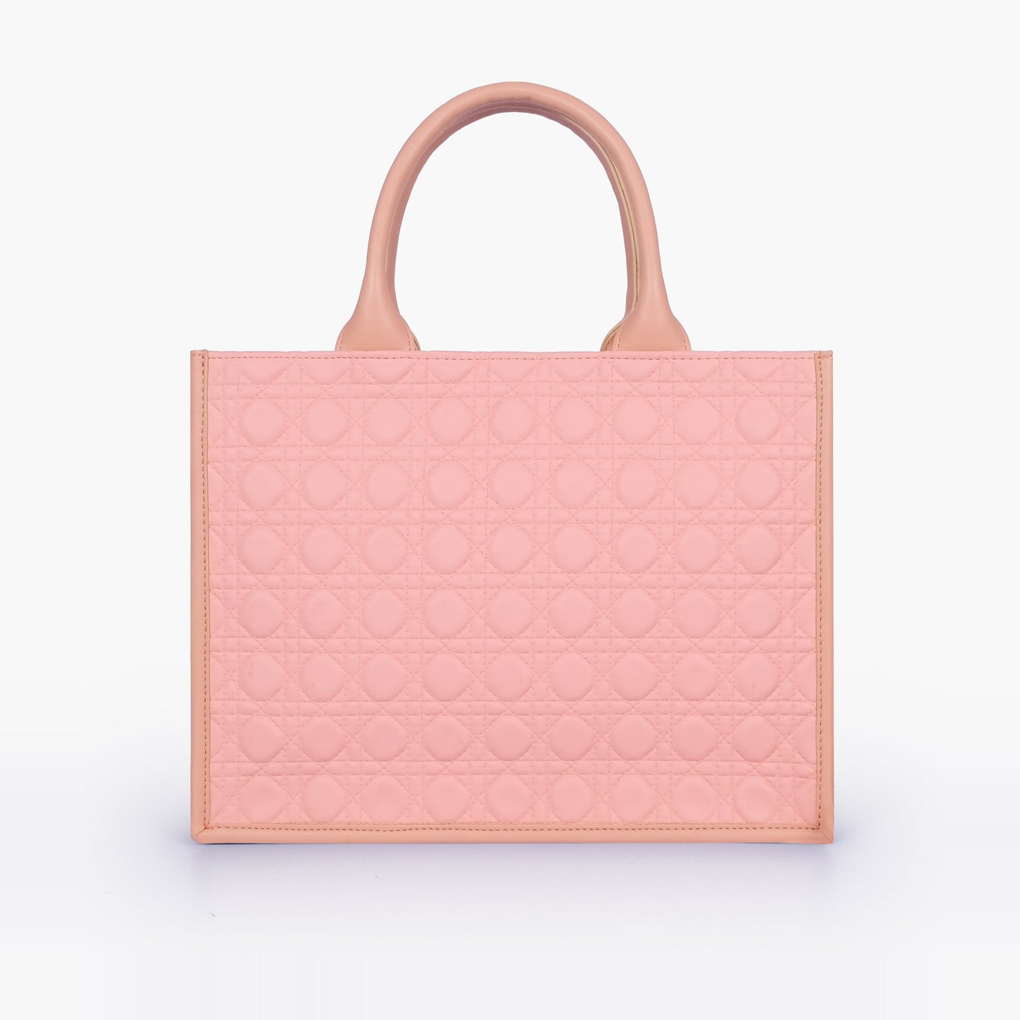 Peach box tote bag