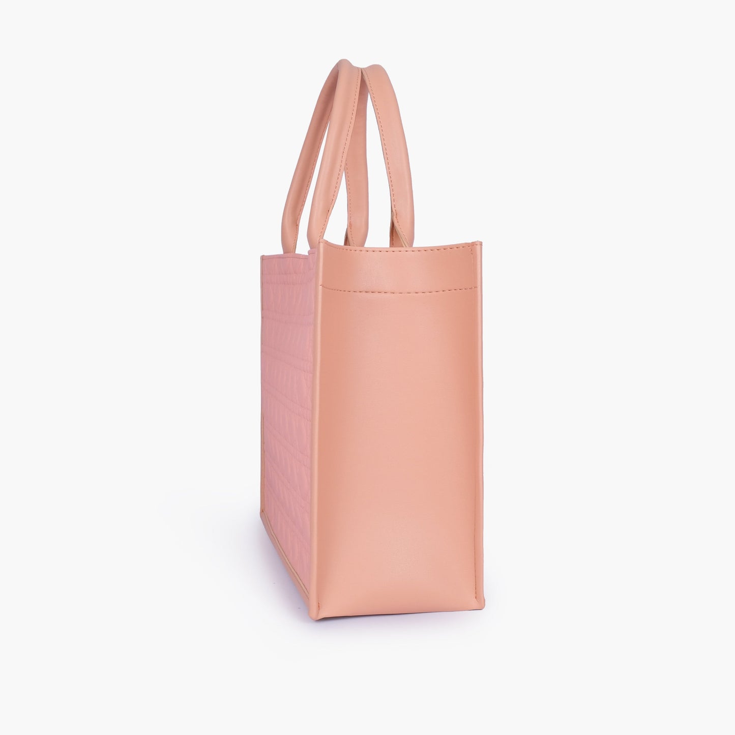 Peach box tote bag