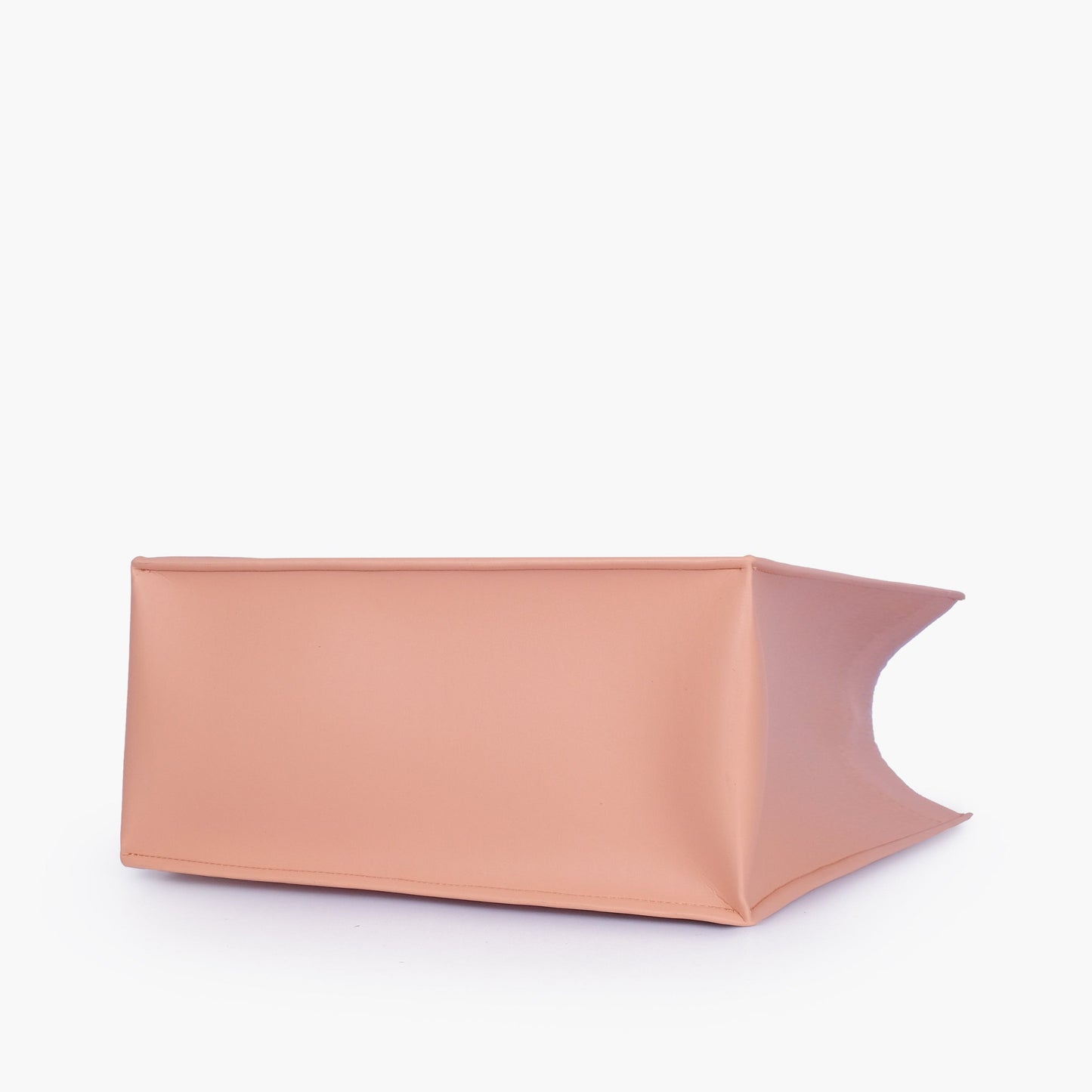 Peach box tote bag
